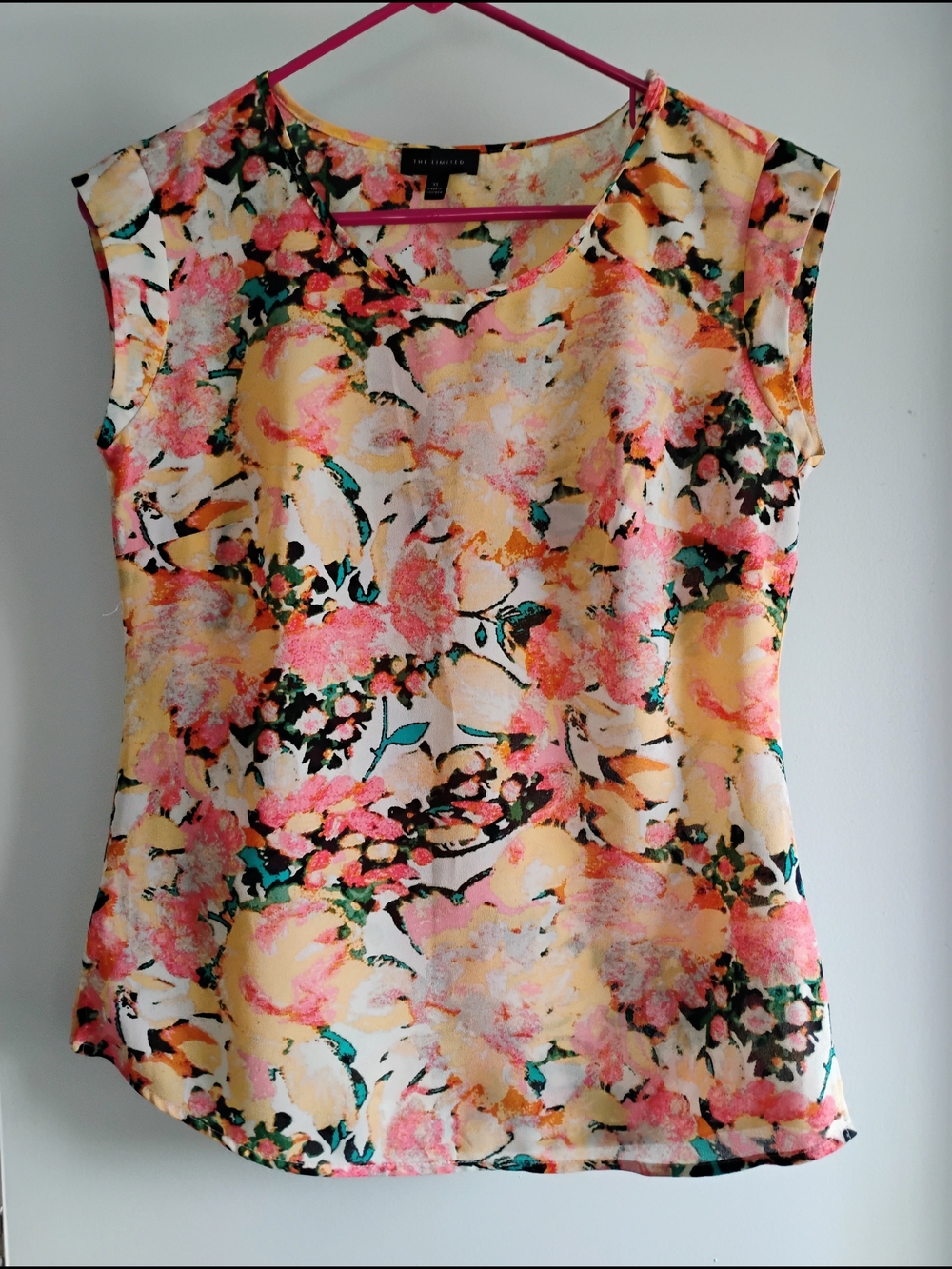 The Limited Floral Cap-Sleeve Top